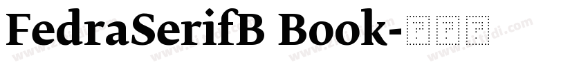 FedraSerifB Book字体转换